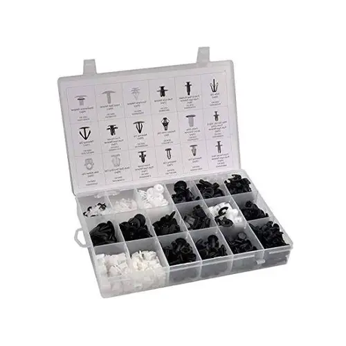 z0231-assorted-plastic-clip-kit کیت انواع خار پلاستیکی 270 عددي + خارکش مدل Z0231